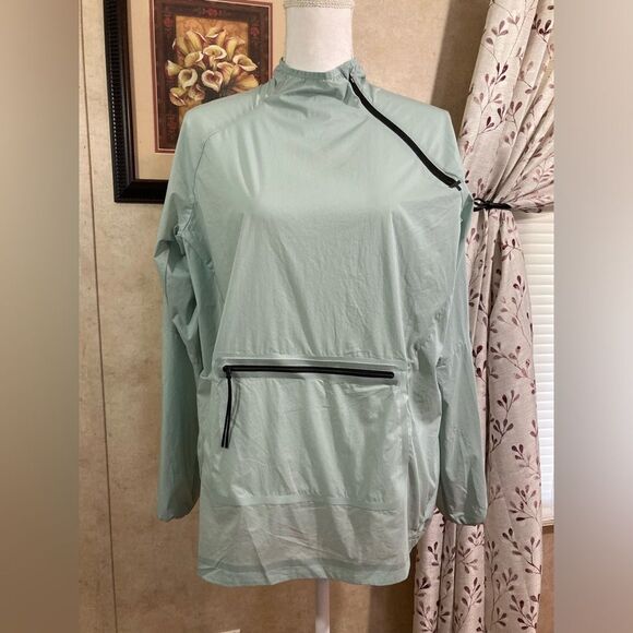 On Cloud Running Jacket Women’s S Green Lightweight Pocket Zip Athletic Active - Picture 1 of 11